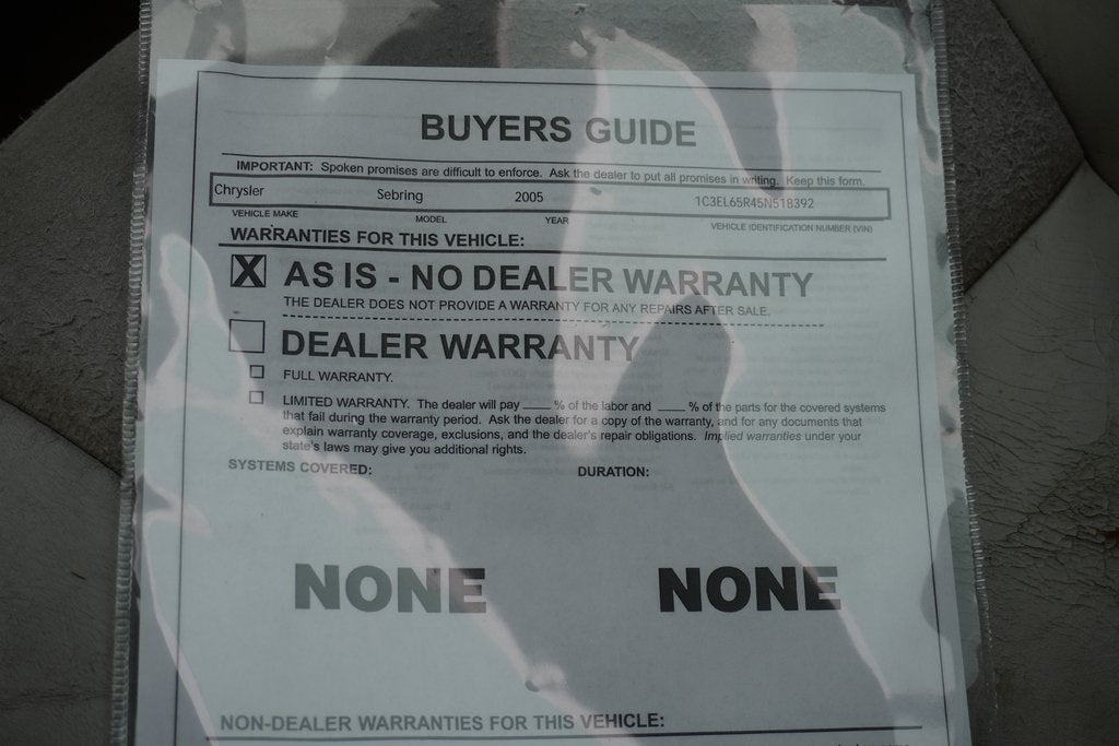 2005 Chrysler Sebring Limited