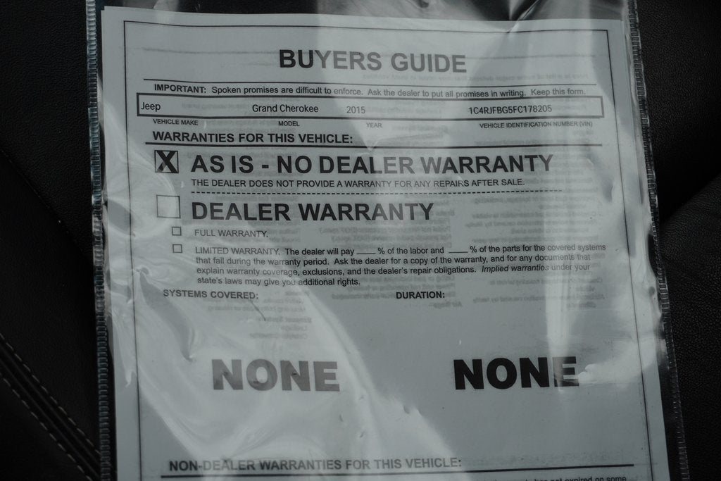 2015 Jeep Grand Cherokee Limited