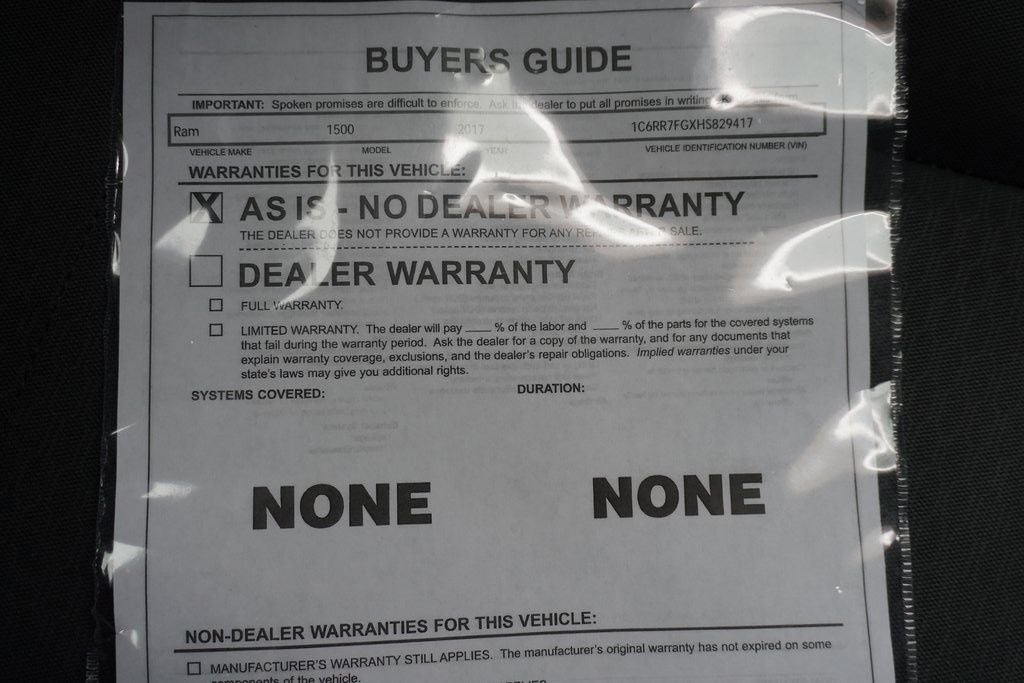 2017 RAM 1500 Express Quad Cab 4x4 6'4' Box