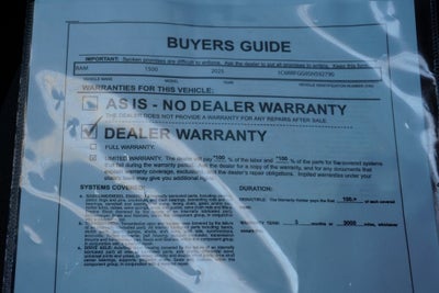 2025 RAM 1500 Tradesman Crew Cab 4x4 5'7' Box