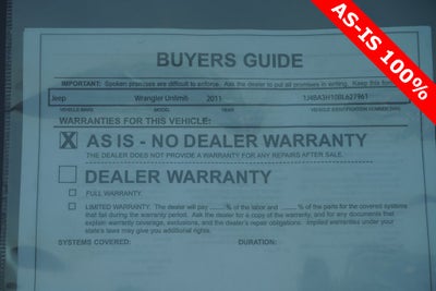 2011 Jeep Wrangler Unlimited Sport