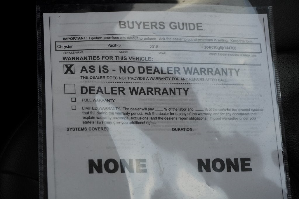 2018 Chrysler Pacifica Touring L