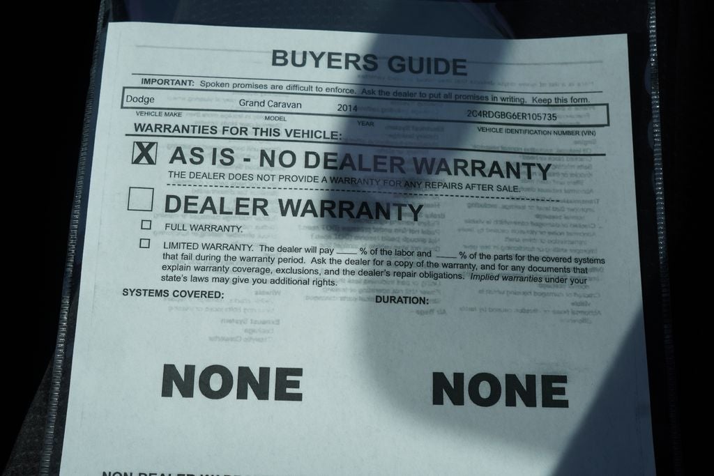 2014 Dodge Grand Caravan SE
