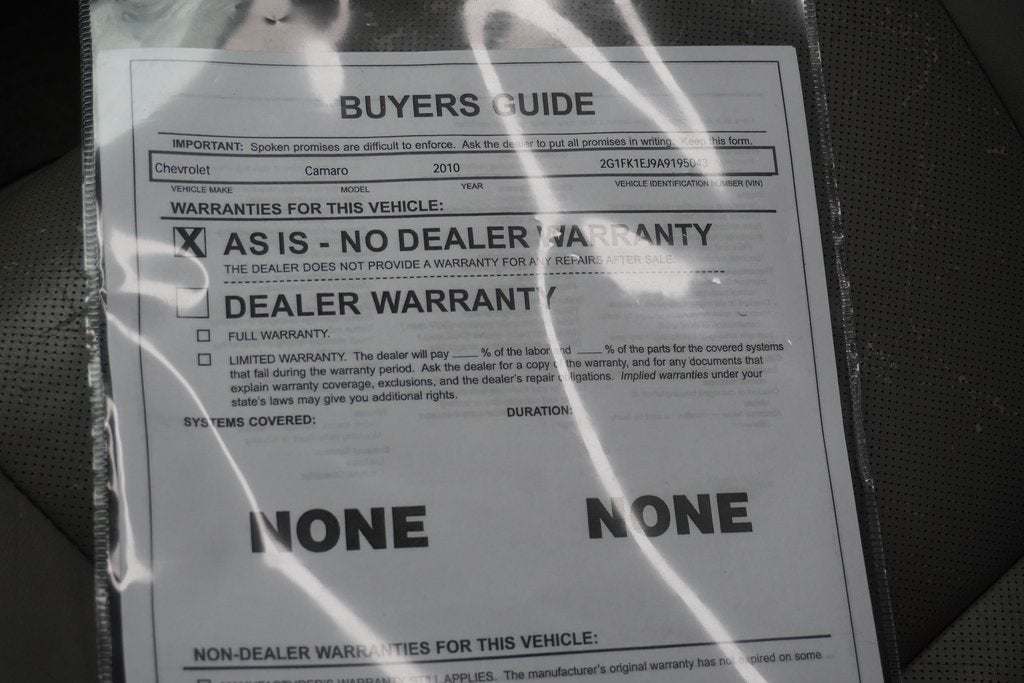 2010 Chevrolet Camaro 2SS