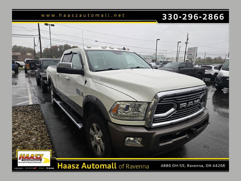 2018 RAM 3500 Laramie Longhorn Crew Cab 4x4 6'4' Box
