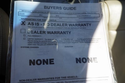 2016 Lincoln MKZ Base