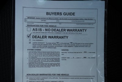 2016 Kia Optima LX Turbo