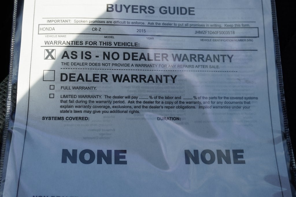 2015 Honda CR-Z EX
