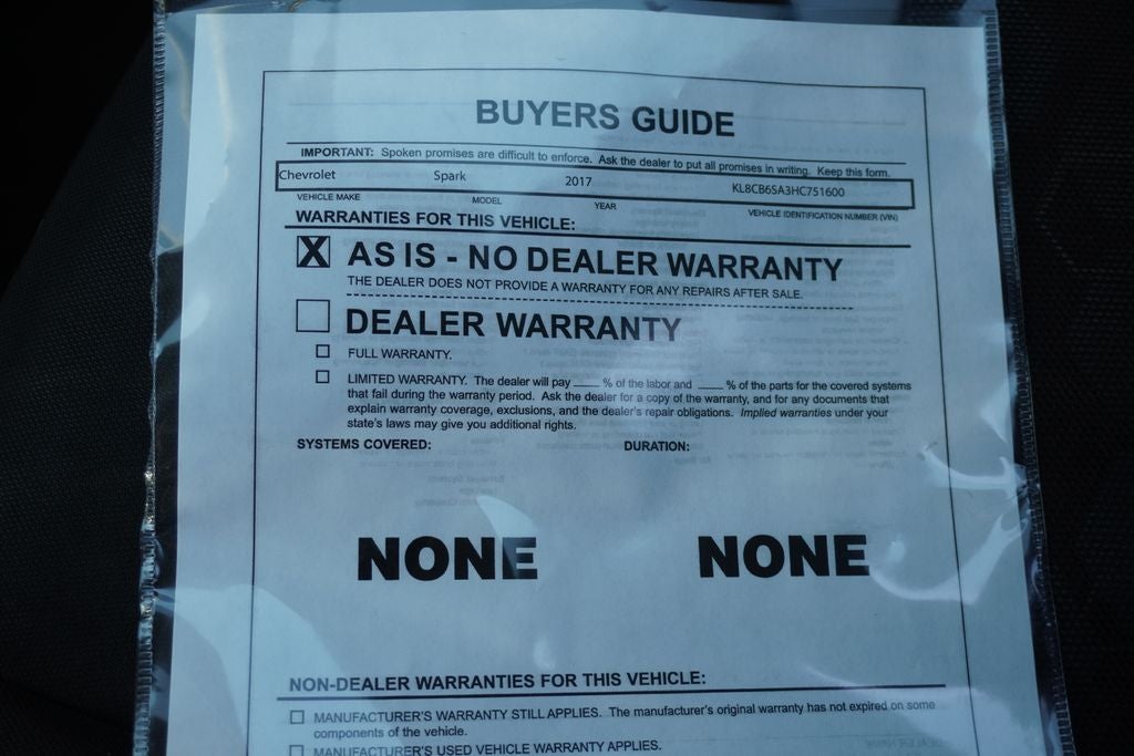 2017 Chevrolet Spark LS CVT