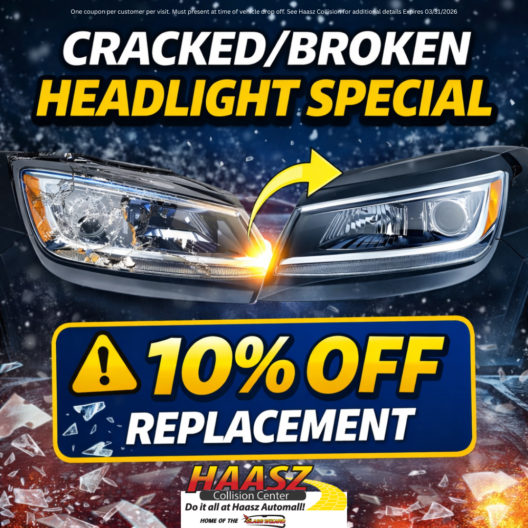 Cracked/Broken Headlight Special — 10% Off Replacement