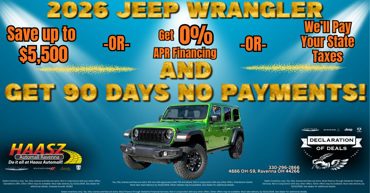 2026 Jeep Wrangler Deals