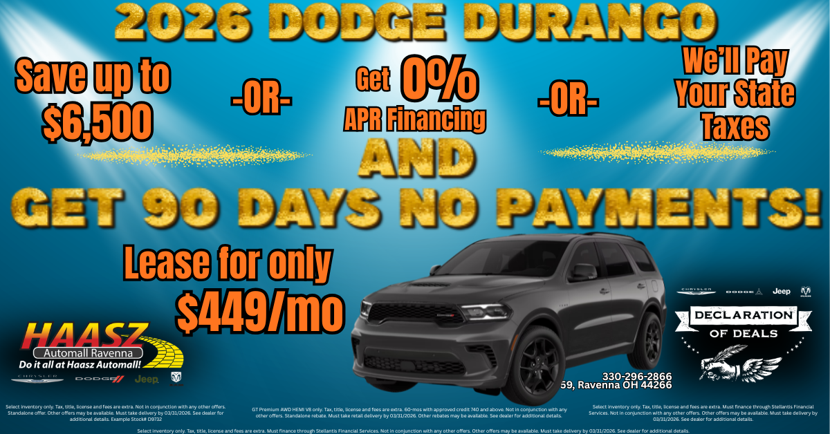 2026 Dodge Durango Deals