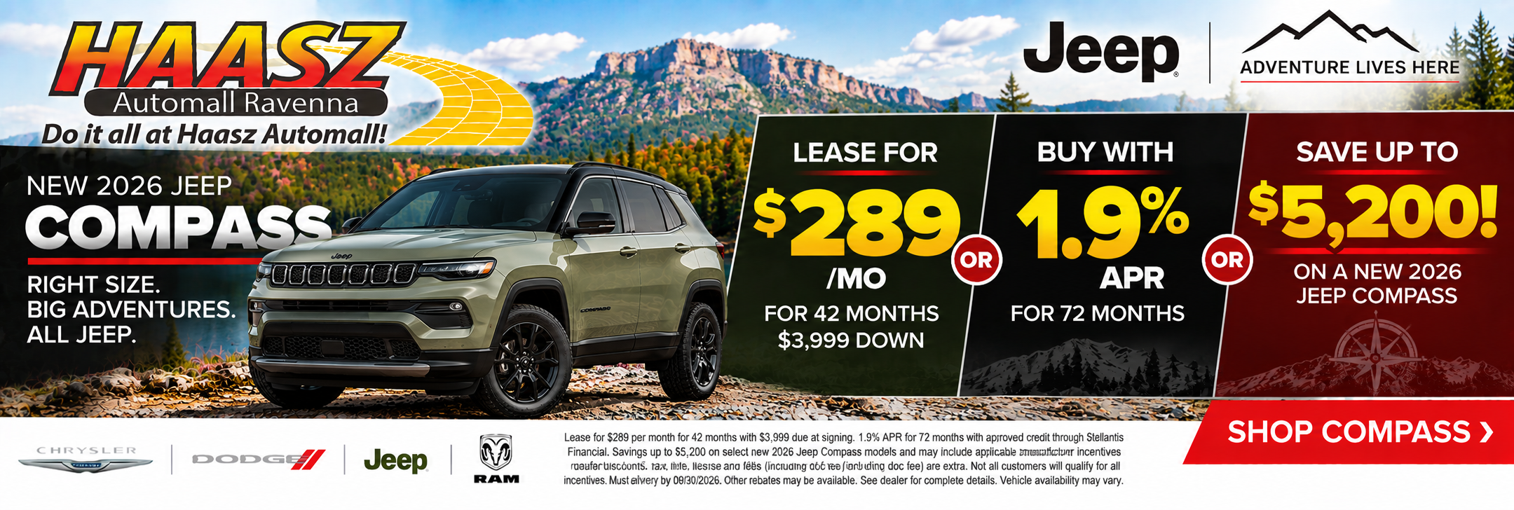 2026 Jeep Compass Deals