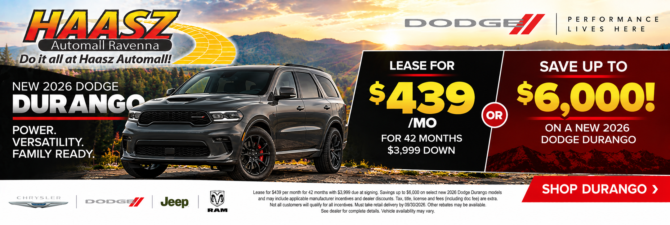 2026 Dodge Durango Deals