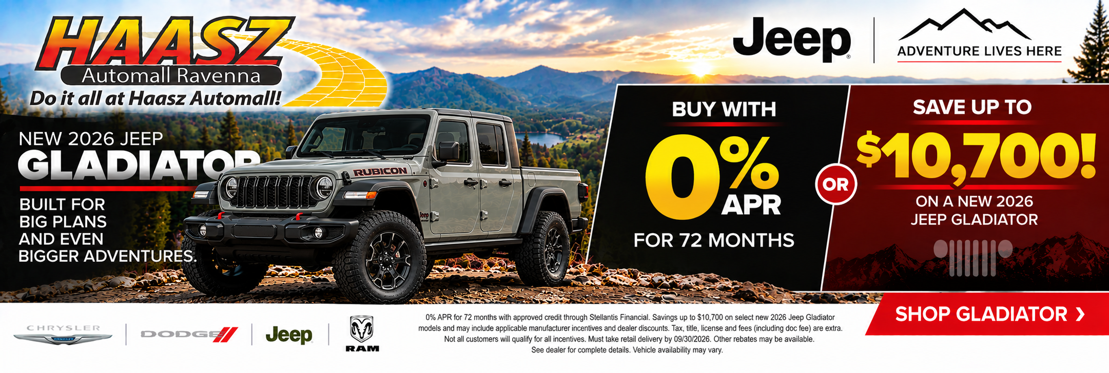 2026 Jeep Gladiator Deals